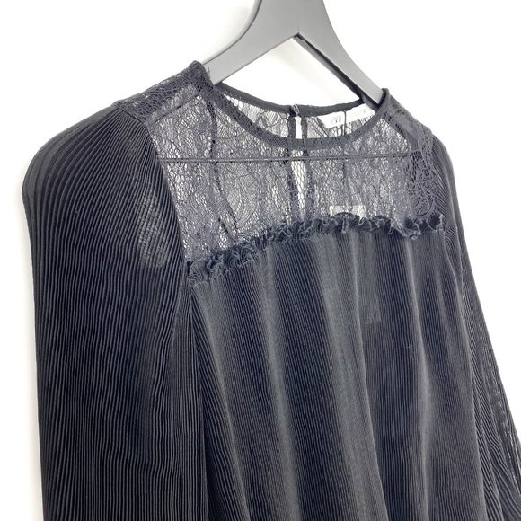 ZARA Combined Pleated Blouse NWT - Picture 5 of 16